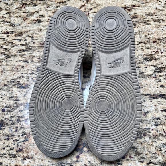 Nike Court Vision Low Mens 11.5 Khaki White Sneaker Shoes - Picture 8 of 8